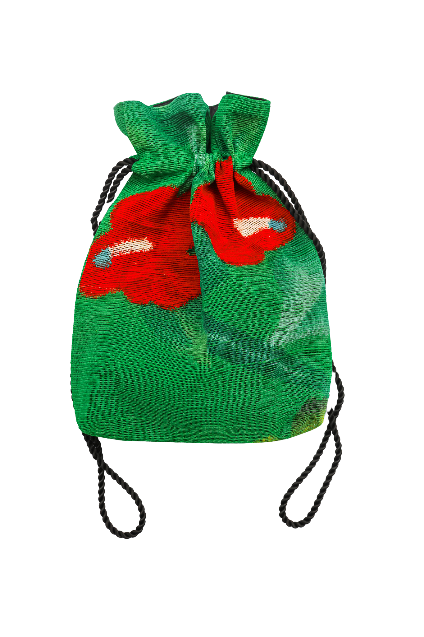 Tropical Flower-Kinchaku bag