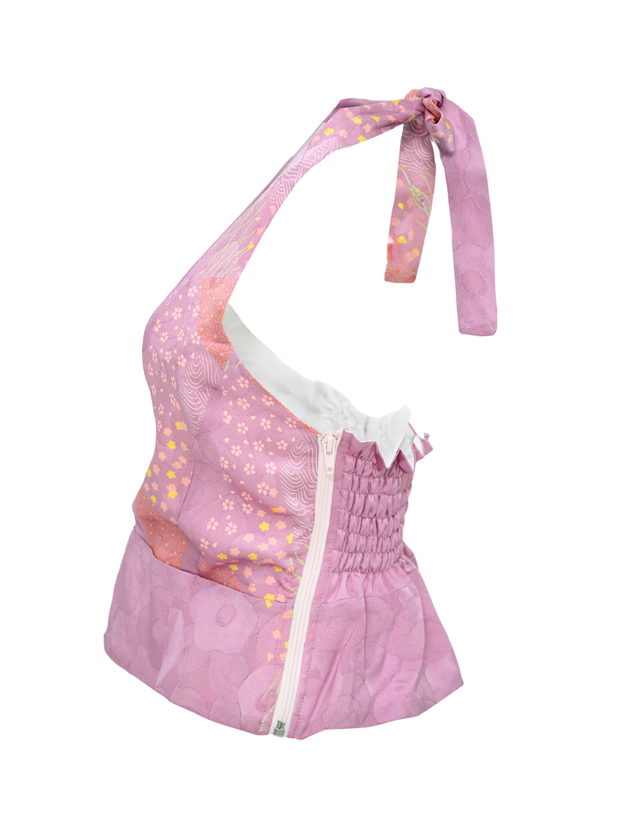 Halter Top – Pink Flower