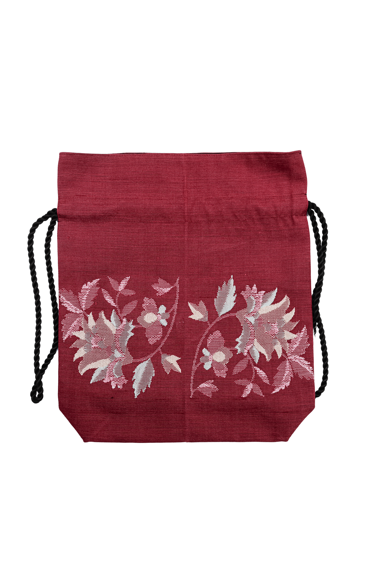 Purple Flower-Kinchaku bag