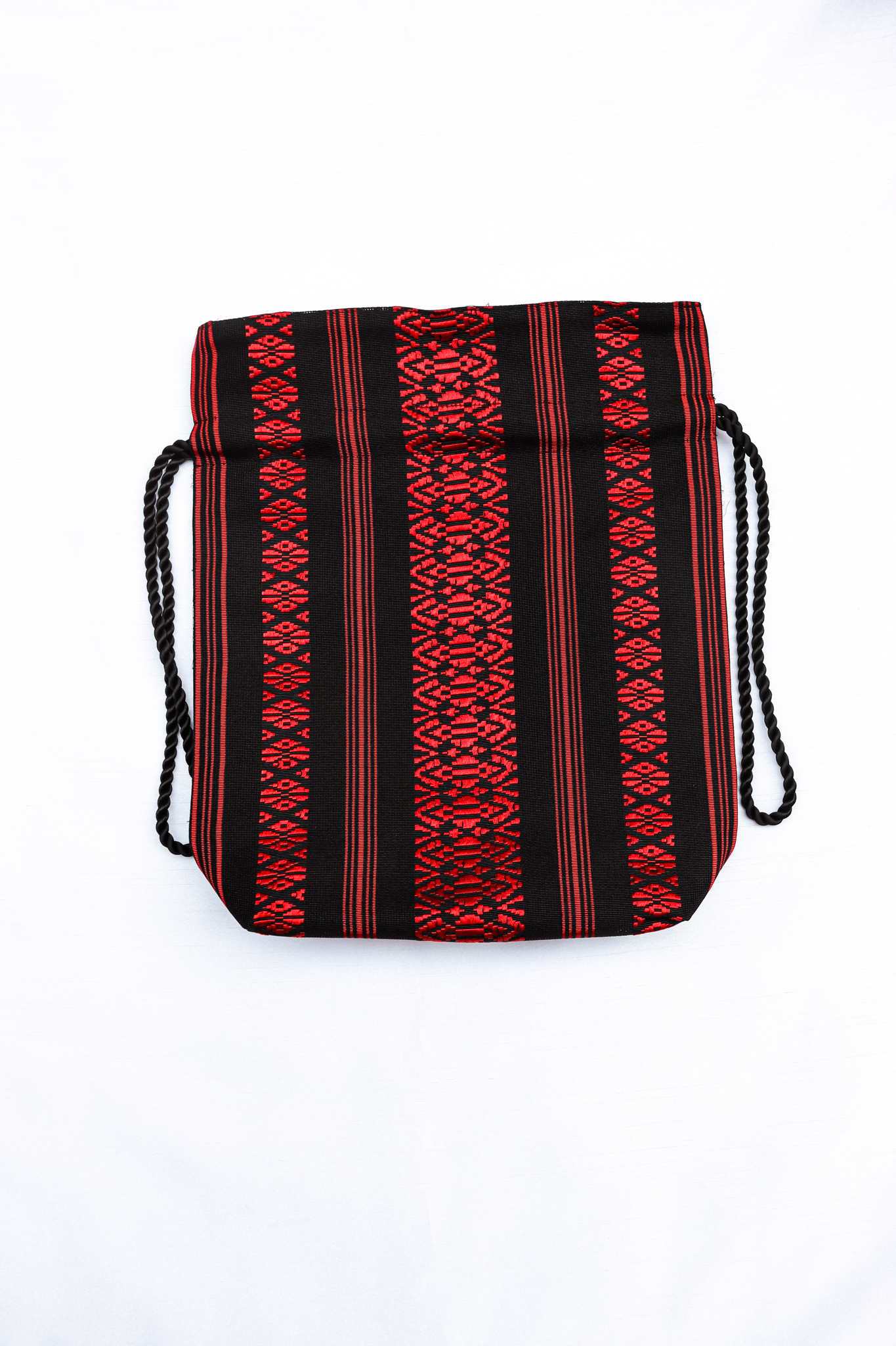 Red & Black-Kinchaku bag
