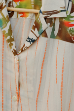 Load image into Gallery viewer, Women&#39;s Orange and Blue Kimono Shirts

