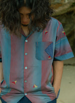 Load image into Gallery viewer, Iron Blue Kimono Shirts
