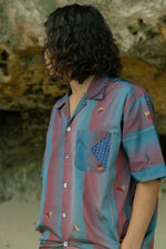 Load image into Gallery viewer, Iron Blue Kimono Shirts
