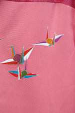 Load image into Gallery viewer, Women&#39;s Pink Crane Kimono Shirts
