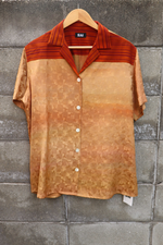 Load image into Gallery viewer, Women&#39;s Gold Kimono Shirt
