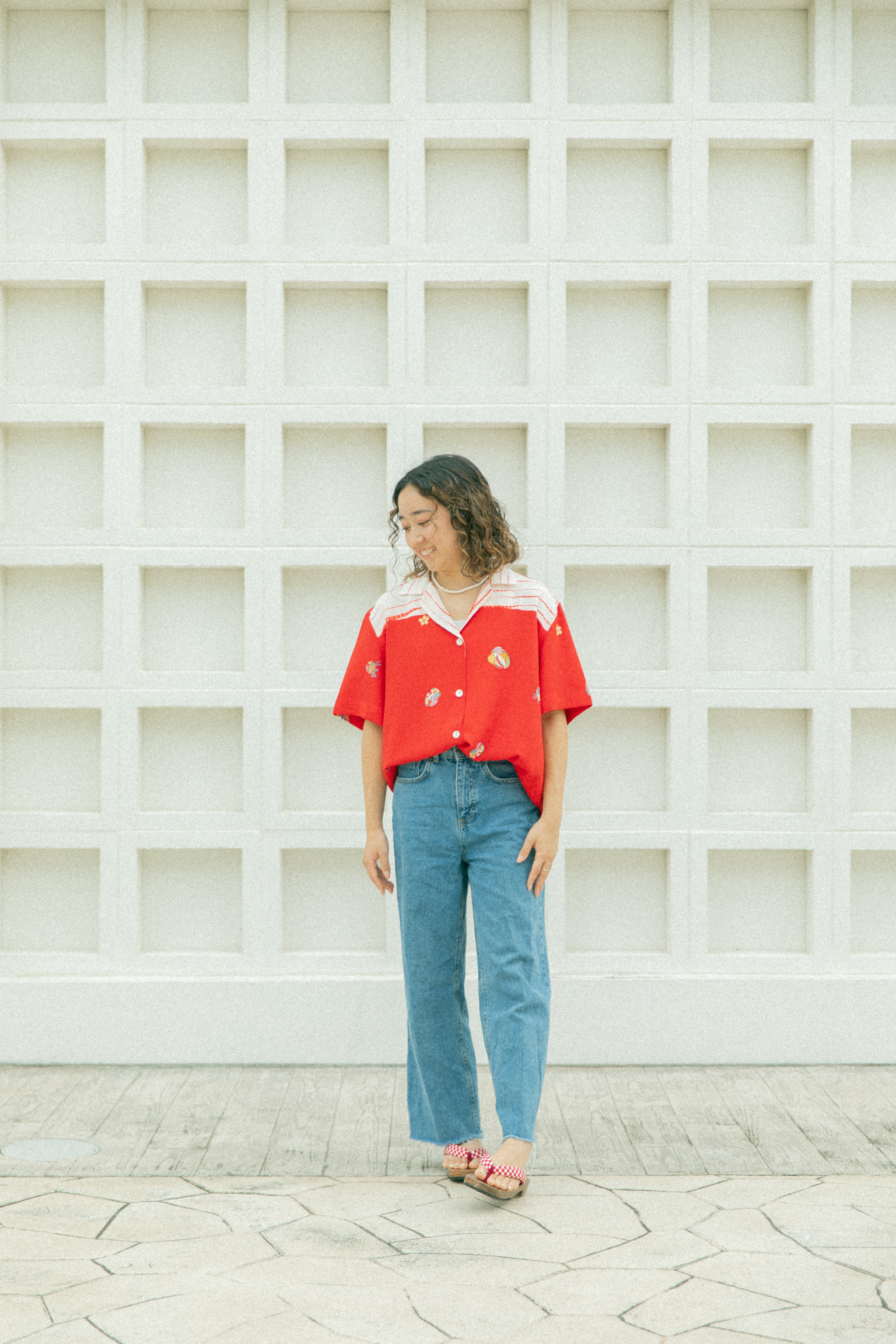 Women's Red Kimono Shirts