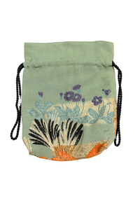 Botanical Flower-Kinchaku bag