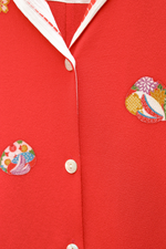 画像をギャラリービューアに読み込む, Women&#39;s Red Kimono Shirts

