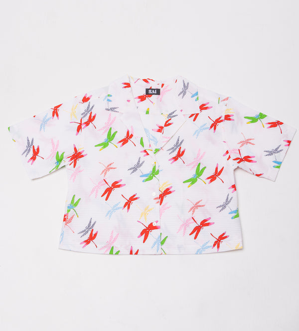 Dragonfly Crop Shirt
