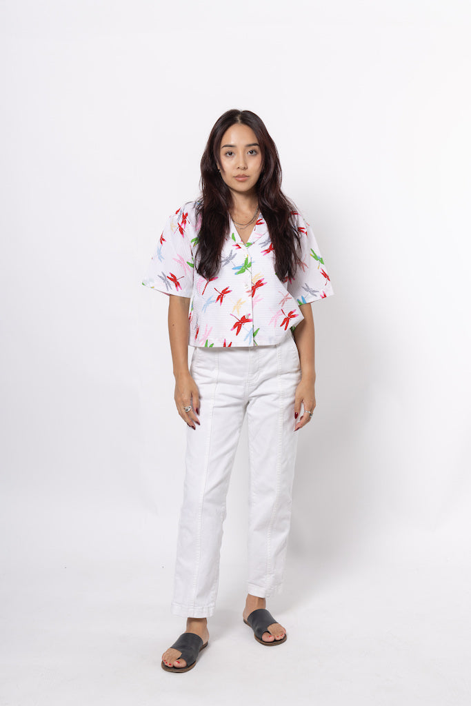 Dragonfly Crop Shirt