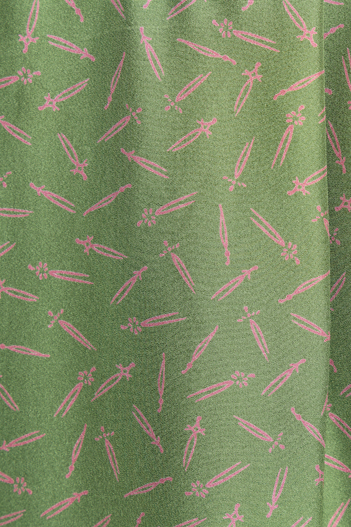 Green x Pink Kimono Shirts