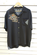 Load image into Gallery viewer, Black Kimono Shirts
