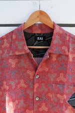 Load image into Gallery viewer, Red x Navy Kimono Shirts
