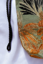 Load image into Gallery viewer, Botanical Flower-Kinchaku bag
