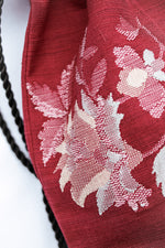 Load image into Gallery viewer, Purple Flower-Kinchaku bag
