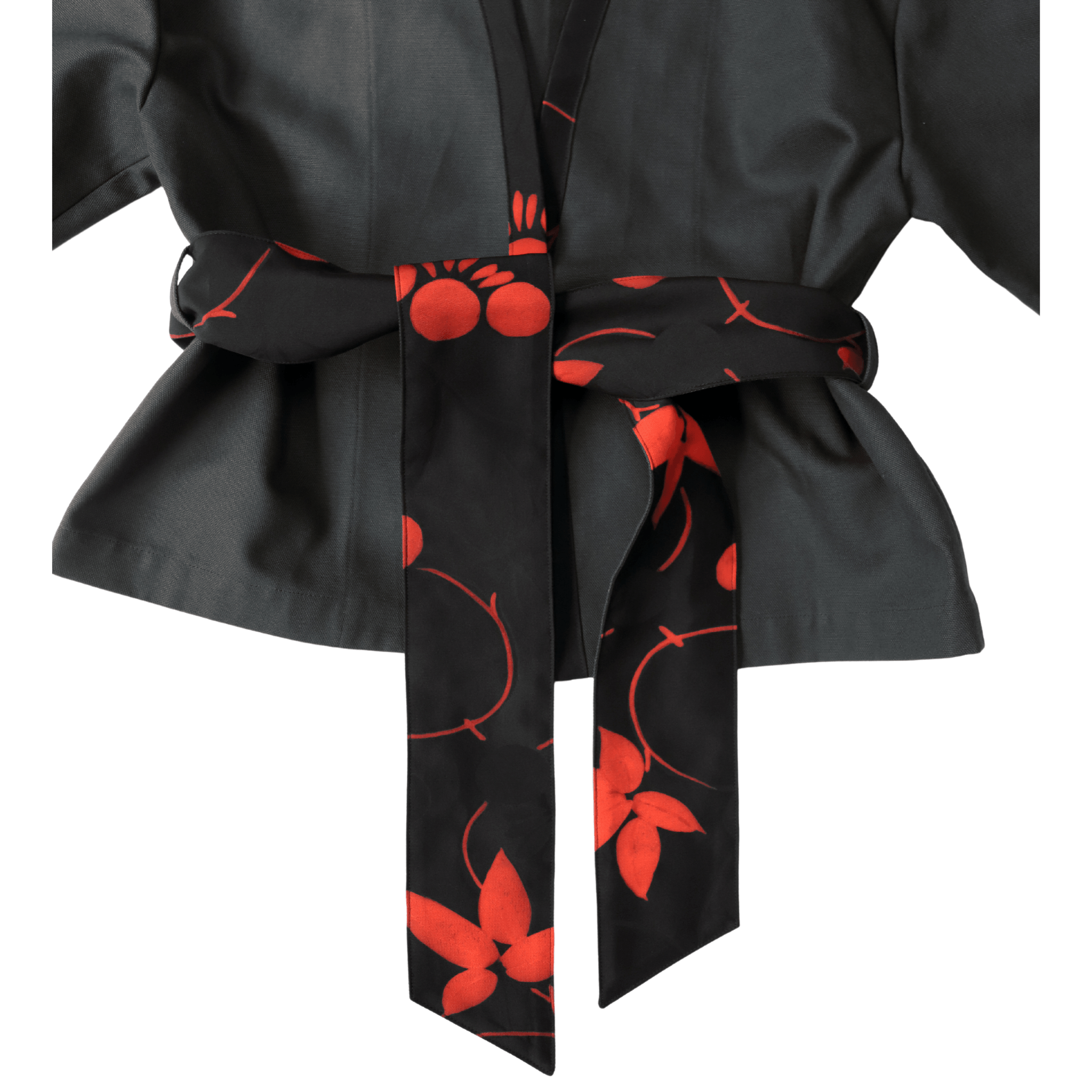 Black and Red-Kimono Jacket