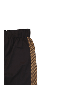 Gold Brown-Kimono Pants