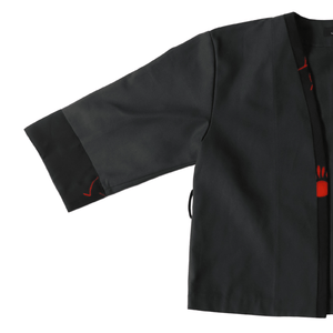 Black and Red-Kimono Jacket