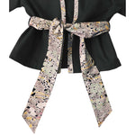 画像をギャラリービューアに読み込む, Black Flower-Kimono Jacket
