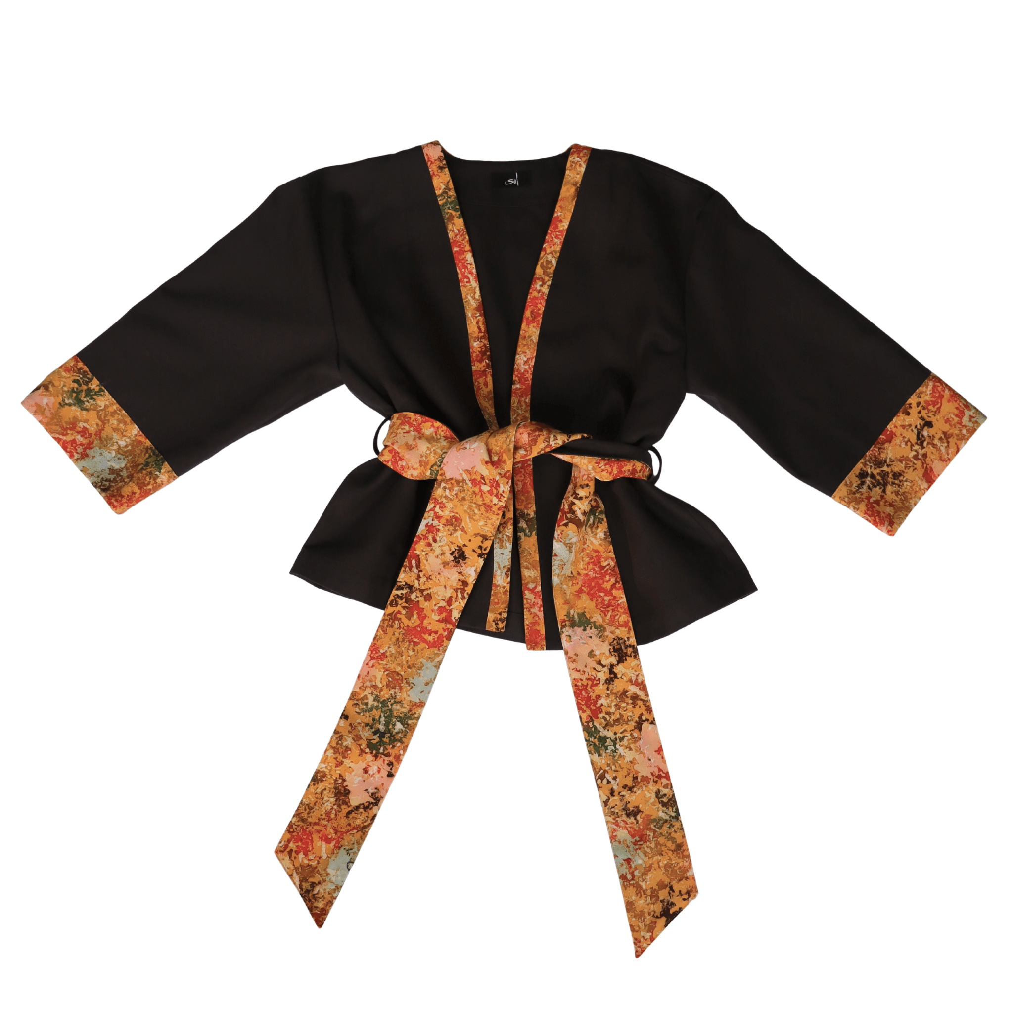 Orange Japanese Kimono Jacket 