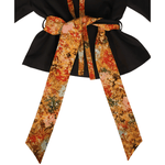 Load image into Gallery viewer, Black and Orange Japanese Kimono Jacket 

