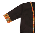 Load image into Gallery viewer, Black and Orange Japanese Kimono Jacket 
