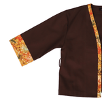 Load image into Gallery viewer, Brown and Orange Japanese Kimono Jacket 
