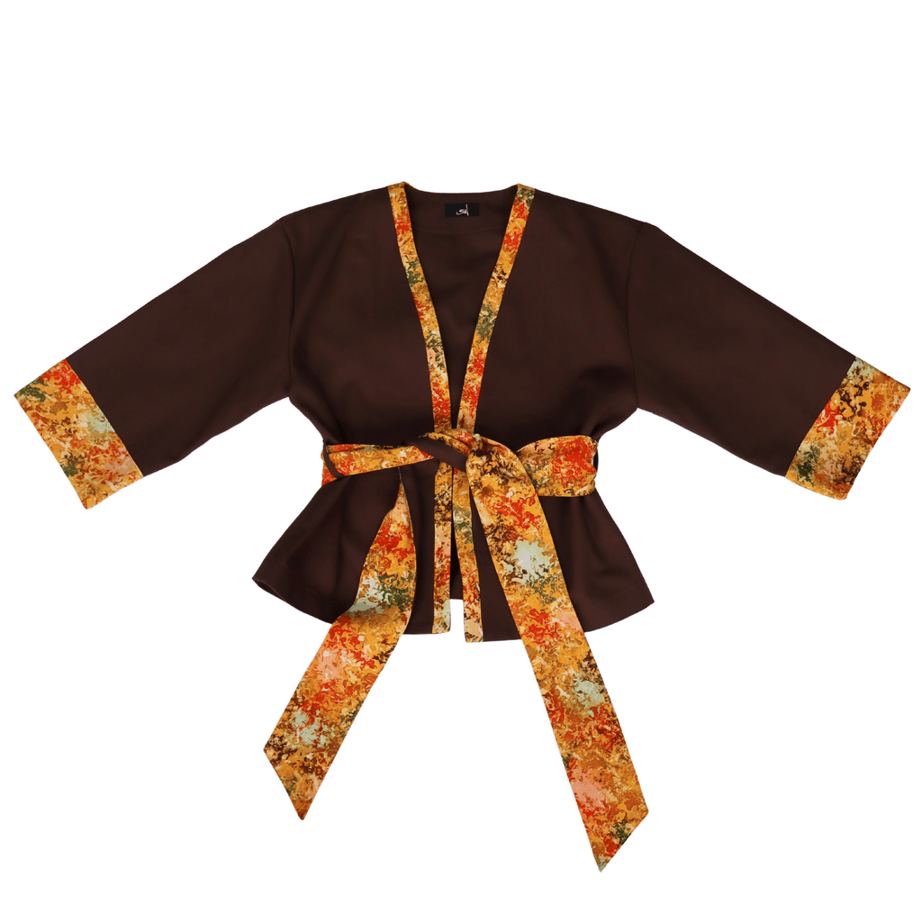 Orange Kimono Jacket 