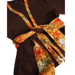 Load image into Gallery viewer, Brown and Orange Japanese Kimono Jacket
