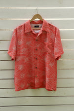 画像をギャラリービューアに読み込む, Coral Pink-Kimono Hawaiian Shirt
