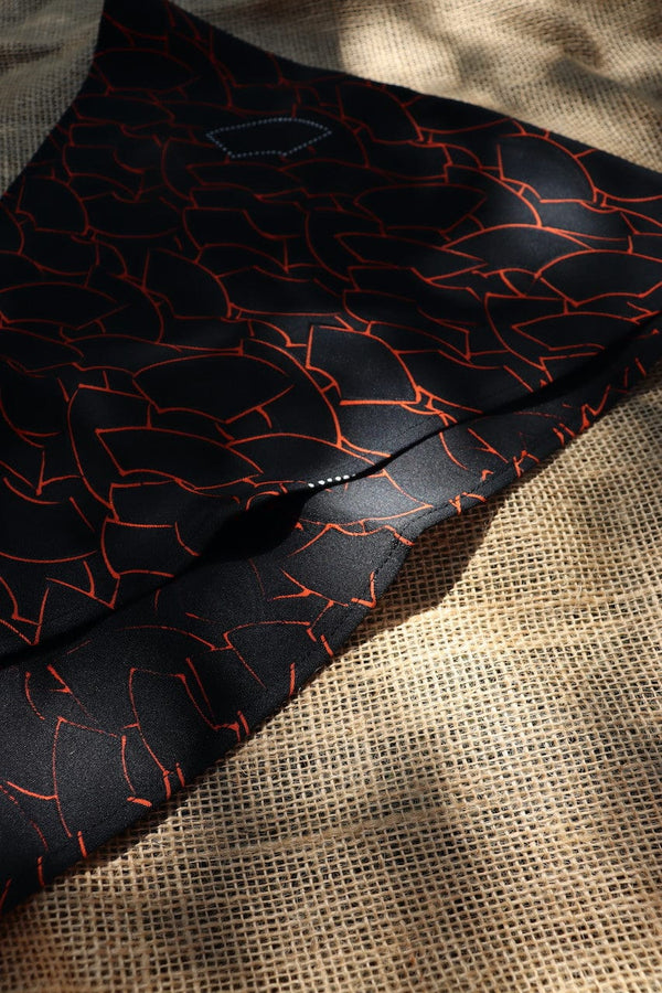 Black Ogi-KIMONO SCARF