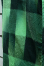 画像をギャラリービューアに読み込む, Green Plaid-Kimono wrap skirt
