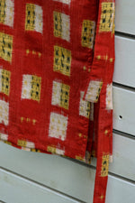 Load image into Gallery viewer, Red Square-Kimono wrap skirt
