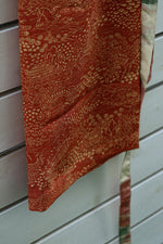 画像をギャラリービューアに読み込む, Orange landscape-Kimono wrap skirt

