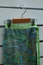 Load image into Gallery viewer, Emerald Green-Kimono wrap skirt
