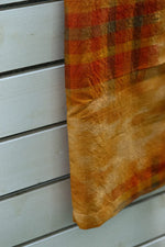 Load image into Gallery viewer, Yellow plaid-Kimono wrap skirt
