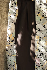 Black Flower-Kimono Pants 
