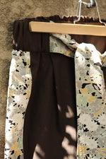 Load image into Gallery viewer, Black Flower-Kimono Pants  
