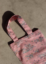 画像をギャラリービューアに読み込む, Kimono Tote Pink  And White Bag
